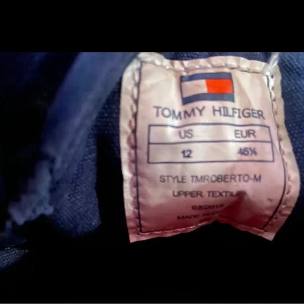 Tommy Hilfiger Navy Canvas Loafers - Freshly Laundered- size 12